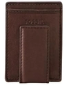 FOSSIL MEN'S NEEL LEATHER MAGNETIC CARD CASE