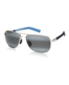 Maui Jim Maui Flex Polarizedplus®2 56mm Aviator Sunglasses In Multicolored/grey