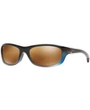 Maui Jim Polarized Kipahulu Polarized Sunglasses , 279 In Blue Green/bronze Mirror Polar