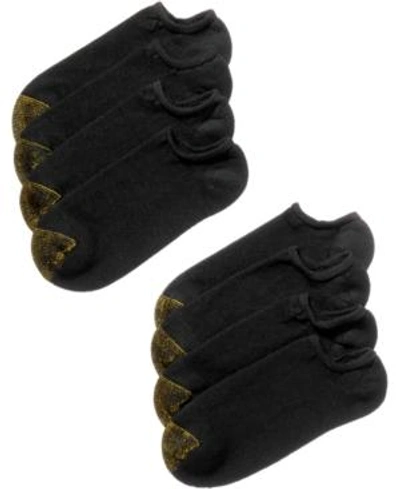 Gold Toe Men's 8-pack Athletic No-show Socks In Black