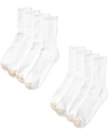 Gold Toe Men's 8-pack Athletic Short Crew Socks In White