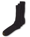 Gold Toe Men's 3-packs Dress Fluffie Crew Socks, Created For Macy's In Black