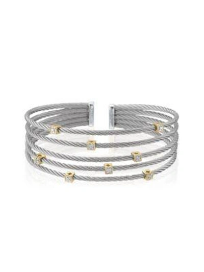 Alor Women's Classique Two Tone Stainless Steel And 18k Gold Bracelet In Silver