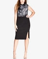 CITY CHIC TRENDY PLUS SIZE SHARP STUD SKIRT