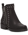 LUCKY BRAND HANNIE GROMMET-STUDDED BOOTIES WOMEN'S SHOES