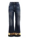 DOLCE & GABBANA CROPPED JEANS,10347134