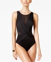 Miraclesuit Illusionists Palma Mesh Allover Slimming One-piece Swimsuit In Black