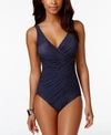 MIRACLESUIT PIN- POINT OCEANUS ALLOVER SLIMMING ONE PIECE WOMEN'S SWIMSUIT