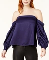1.STATE OFF-THE-SHOULDER PUFF-SLEEVE TOP