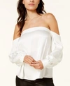 1.STATE OFF-THE-SHOULDER PUFF-SLEEVE TOP