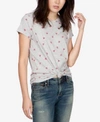 LUCKY BRAND HEART-PRINT T-SHIRT