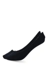 Hue Women's Padded Hidden Microfiber Liner Socks In Black