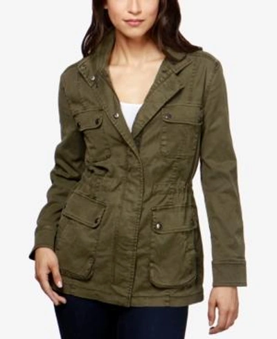 Lucky Brand Cargo Jacket In Olive Night