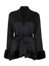 CINQUE short oriental black robe,SHORTNEROROBE