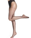 Hue Women's French Lace Control Top Pantyhose In Black