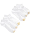 Gold Toe Women's 3 Pack Non-binding Short Crew Socks, Also Available In Extended Sizes In White