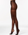 Hue 30 Denier Sheer Coverage Control Top Tights In Black