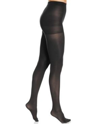 Hue Women's Opaque Control Top Tights In Black