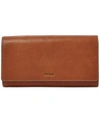 FOSSIL EMMA RFID LEATHER FLAP LEATHER WALLET
