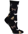 HOT SOX WOMEN'S CATS FASHION CREW SOCKS