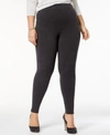 HUE WOMEN'S PLUS SIZE COTTON LEGGINGS, CREATED FOR MACY'S