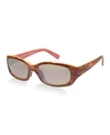 Maui Jim Punchbowl 54mm Polarizedplus2 Rectangular Sunglasses In Brown/brown