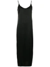 La Perla Black Silk Long Slip Dress In Schwarz