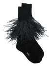 N°21 Nº21 CREW SOCKS - BLACK,N2M6303692312638970