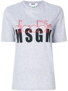 MSGM slogan print T-shirt,2441MDM30518419512636059