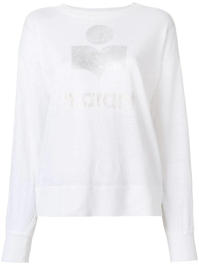 Isabel Marant Étoile Kilsen Long Sleeve T-shirt In White