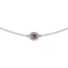 Vintouch Italy Luccichio Amethyst Choker In Amethyst