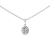 Vintouch Italy Luccichio Sky Blue Topaz Necklace In Topaz