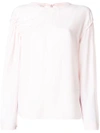 CEDRIC CHARLIER CÉDRIC CHARLIER BOW-DETAILED BLOUSE - PINK,A0203394212610912