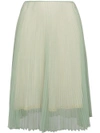 PRADA Cigaline pleated skirt,P147N1QLQ12485559