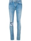 BALENCIAGA Distressed Skinny Jeans,493467TXE0912503885