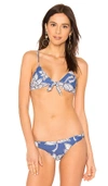 AILA BLUE CATHEDRAL BIKINI TOP,CATHEDRAL