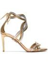 AQUAZZURA METALLIC MOON RAY 85 SANDALS,MORMIDS1SPLBRA12474331