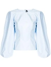 CALVIN KLEIN 205W39NYC puff sleeve corset blouse,81WWTB19C03812625238