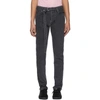 SACAI Black Belted Jeans,18-01561M
