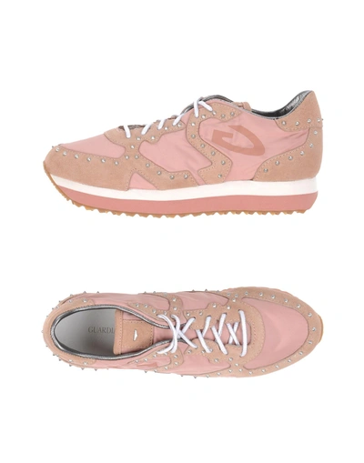 Alberto Guardiani Trainers In Pastel Pink