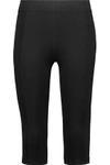 PURITY ACTIVE PURITY ACTIVE WOMAN CROPPED TWO-TONE STRETCH LEGGINGS BLACK,3074457345616763576