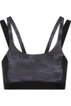 PURITY ACTIVE PURITY ACTIVE WOMAN PANELED PRINTED STRETCH SPORTS BRA ANTHRACITE,3074457345617194756