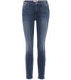 Frame Le High Cropped Skinny Jeans In Blue