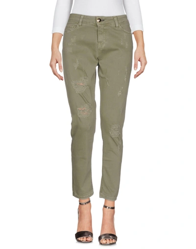 Aniye By Denim Trousers In Military Green