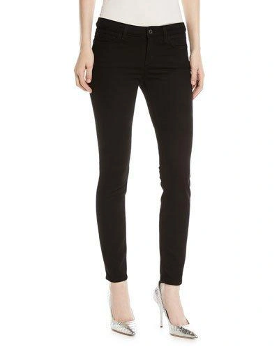 Dolce & Gabbana Skinny Jeans With Heart Embroidery On Back Pockets In Black