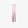 ROSIE ASSOULIN ROSIE ASSOULIN PINK SATIN DUNGAREES,R18MU3WC07412500142