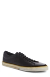 Balenciaga Logo-print Leather Trainers In Black