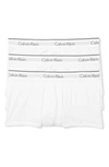 Calvin Klein 3-pack Micro Stretch Trunks In White