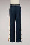 PETER PILOTTO TAILORED WOOL PANTS,TR08 PS18/NAVY