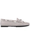 TOD'S GOMMINO LIZARD-EFFECT LEATHER LOAFERS
